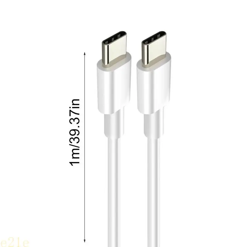 

E21E DC5V Type C Male to Male Cable 3A for Fast Charging USB C Data Cable