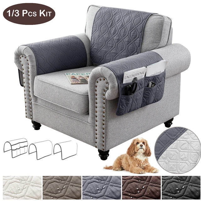 Armchair protectors with pockets hotsell