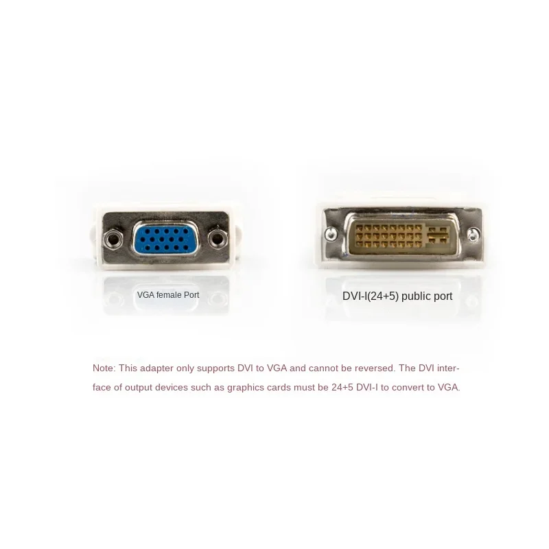 Przetwornik Adapter gniazda DVI DD męski do VGA żeński VGA na DVI/24 + 5 Pin męski do VGA konwerter Adapter żeński