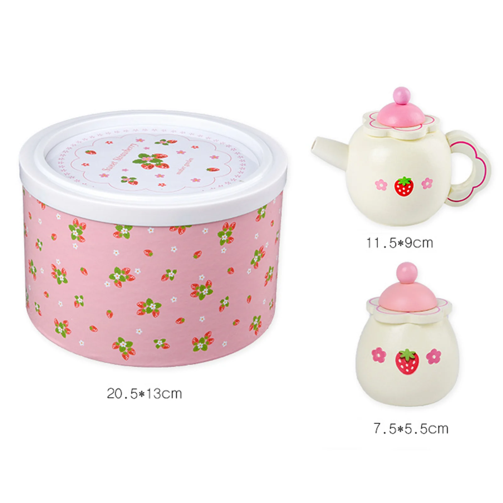 Wooden Simulation Teacup Set Children Afternoon Tea Kitchenware Pretend Play Kids Tea Toy set Educational GIfts For Children