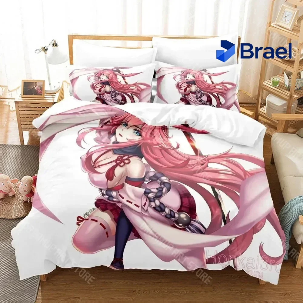 Exquisite 3D Print Honkai Impact 3rd Bedding Set Single Twin Full Queen King Size Bed Set Adult Kid Bedroom Duvet Cover Sets