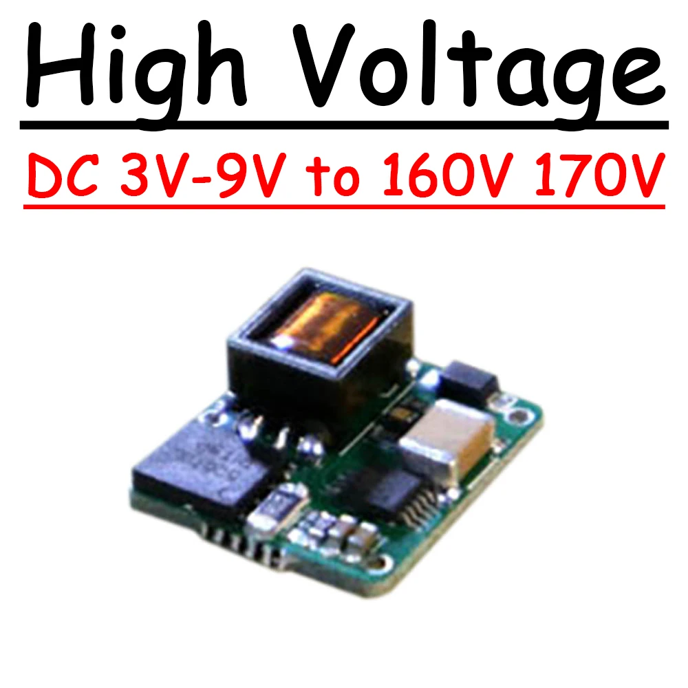 High Voltage DC 3V-9V USB to 160V 170V boost Power Supply converter Module For Nixie Glow clock Tube Magic Eye 3.7V 3.2V