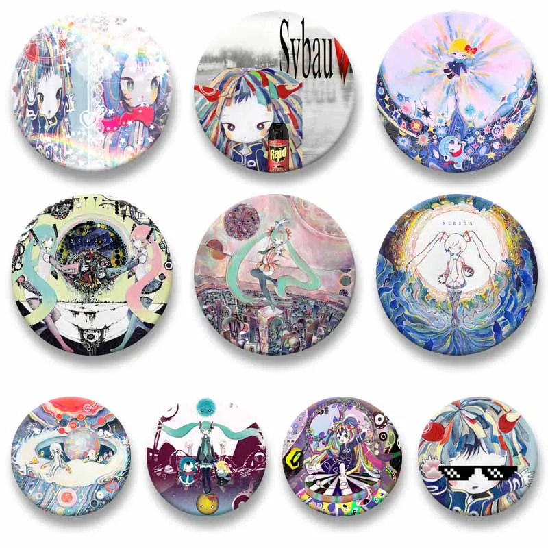 

Kikuo Art Aesthetic Enamel Badges Cartoon Singer Soft Button Pins Backpack Clothes Shoes Jewelry Accessories Lapel Brooch Gifts