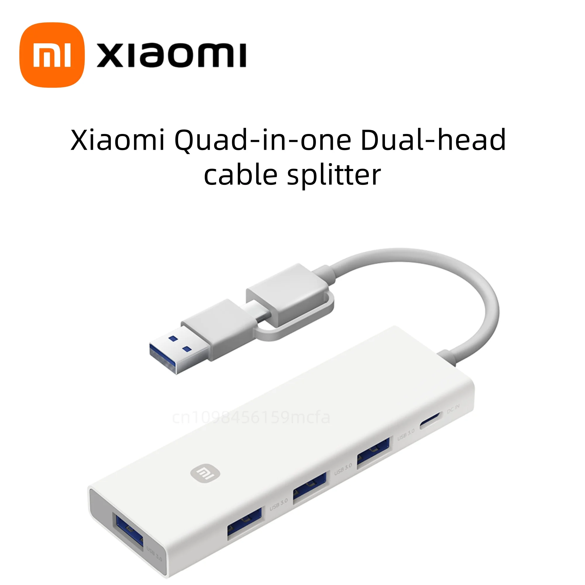 

XIAOMI MIJIA Разветвитель проводов «четыре в одном» с двумя головками, USB-концентратор, 4 высокоскоростных интерфейса USB 3.0, тип USB — C и USB — «два в одном»