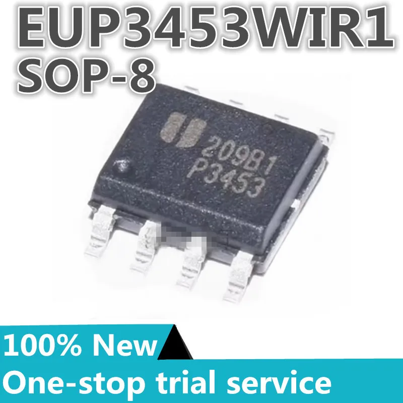 5-100pcs %New EUP3453WIR1 Silkscreen P3453 DC-DC Buck 3A car charger IC patch SOP-8 chip