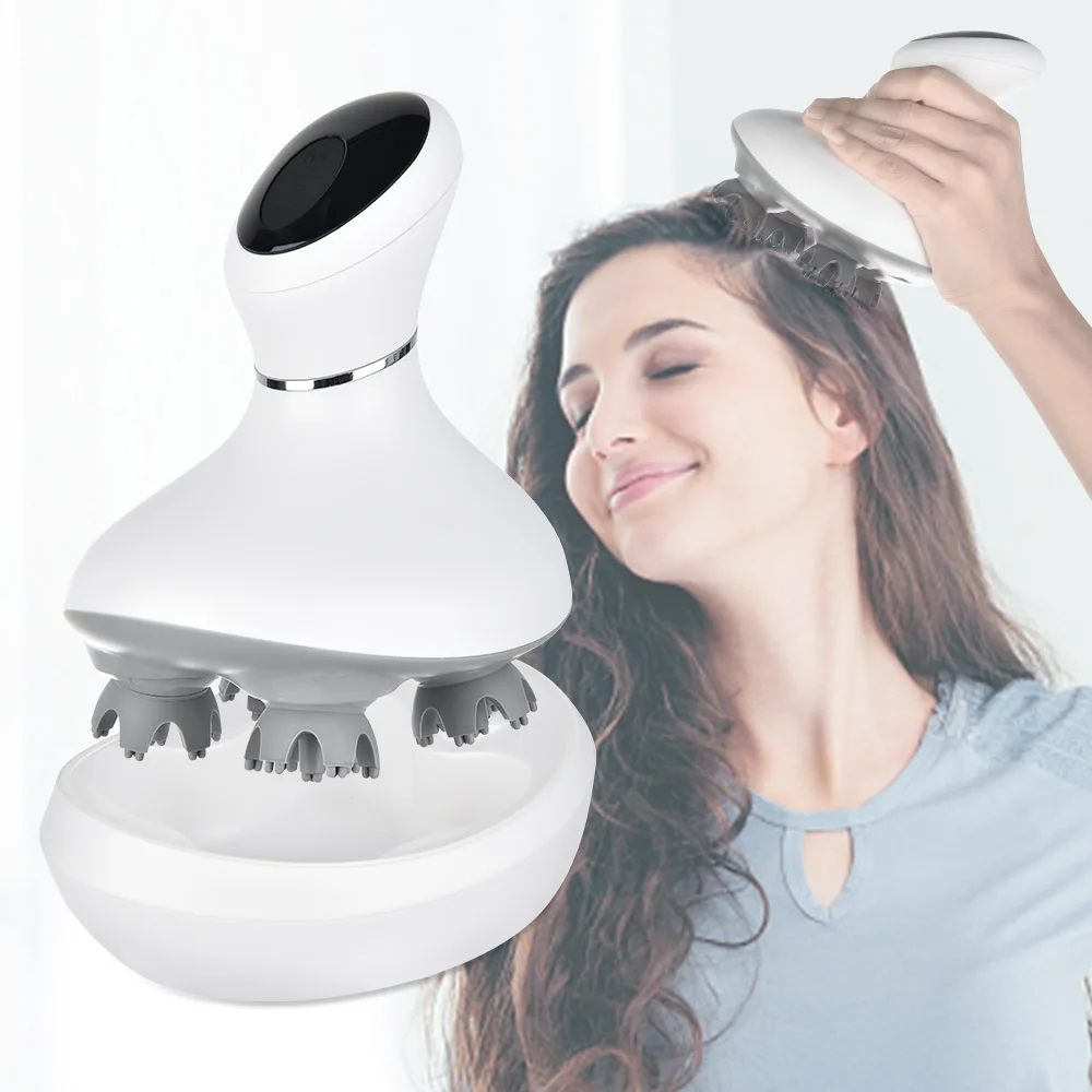 

Stress Relax Prevent Hair Loss Electric Head Scalp Massage Device Vibrating Health Care Head Massager Machine