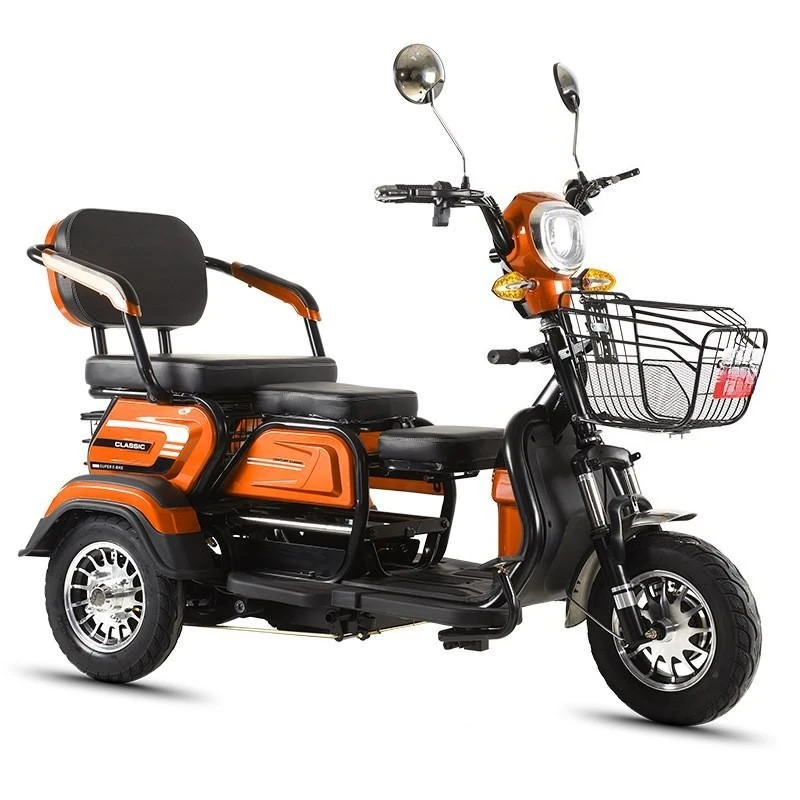Electric tricycle adult household scooter women pick up children elderly leisure