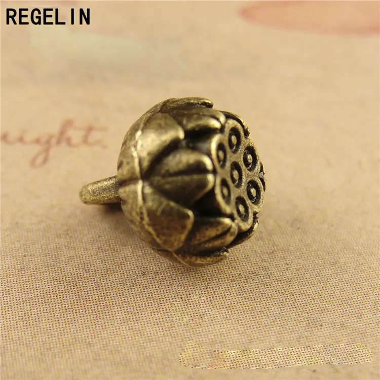 REGELIN 20pcs 8x9mm Antique Bronze retro connector Charm Pendant for Diy Necklace Jewelry Making Handmade Craft