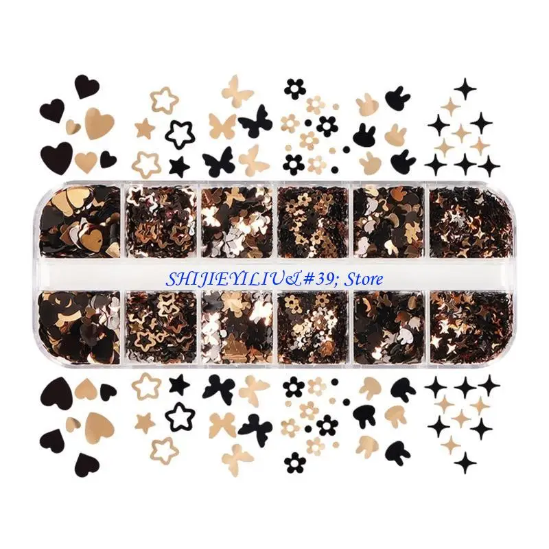 

E21F Epoxy Resin Mold Filler Glitter Confetti Art Stickers 3D Art Sequins Glitter for Epoxy Resin,Jewelry Making