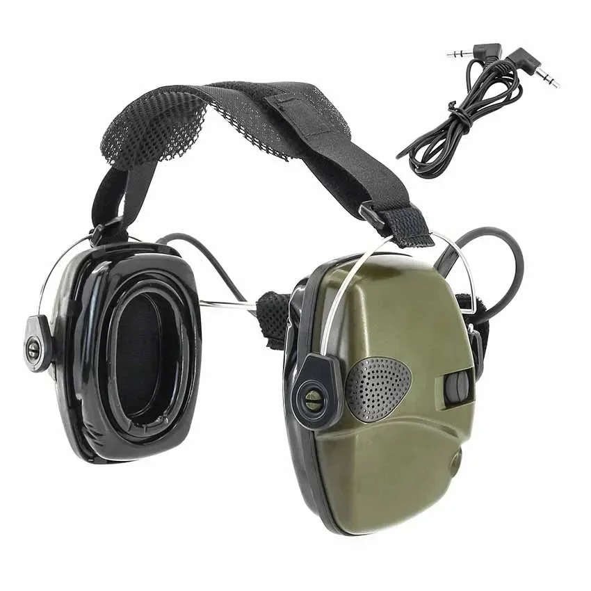 Tactical Noise Reduction Earmuffs Active Headphone Electronic Shooting Earmuffs Ear Protection Shooting Hunting Tactical Headset