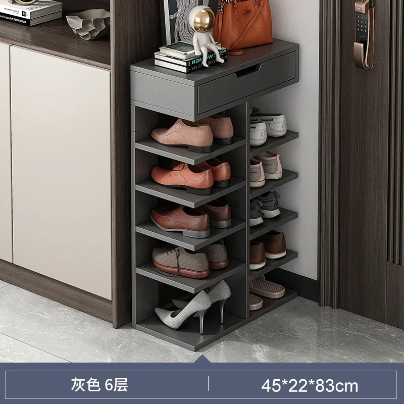 Shoe Shelves Storage Thin Stretcher Plastic Corner Rotating Armable Multilayer Home Furniture