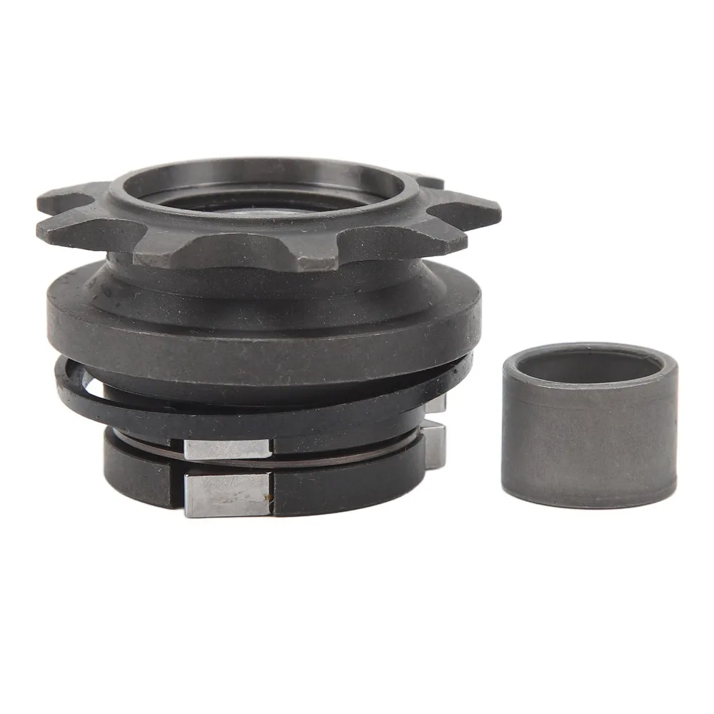 

9T 12 мм велосипедная звездочка свободного хода из стали + алюминиевого сплава, бесшумная велосипедная звездочка, черная, простая в установке для складного велосипеда 412