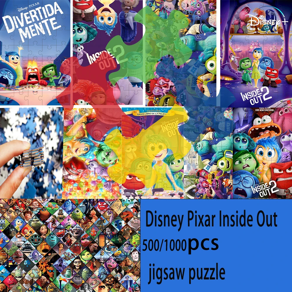 

500/1000 Disney Pixar Inside Out jigsaw puzzle Puzzles wooden onePiece Puzzles for Adults childrenEducational Toys Gifts