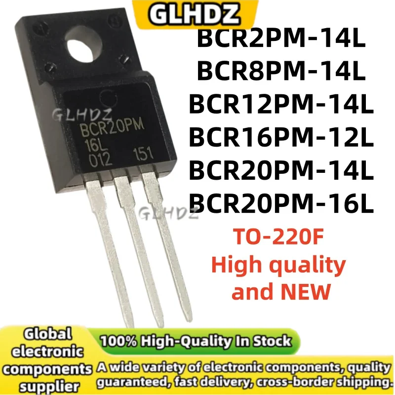 10PCS BCR2PM-14L BCR8PM-14L BCR12PM-14L BCR16PM-12L BCR20PM-14L BCR20PM-16L TO-220F brand new in stock