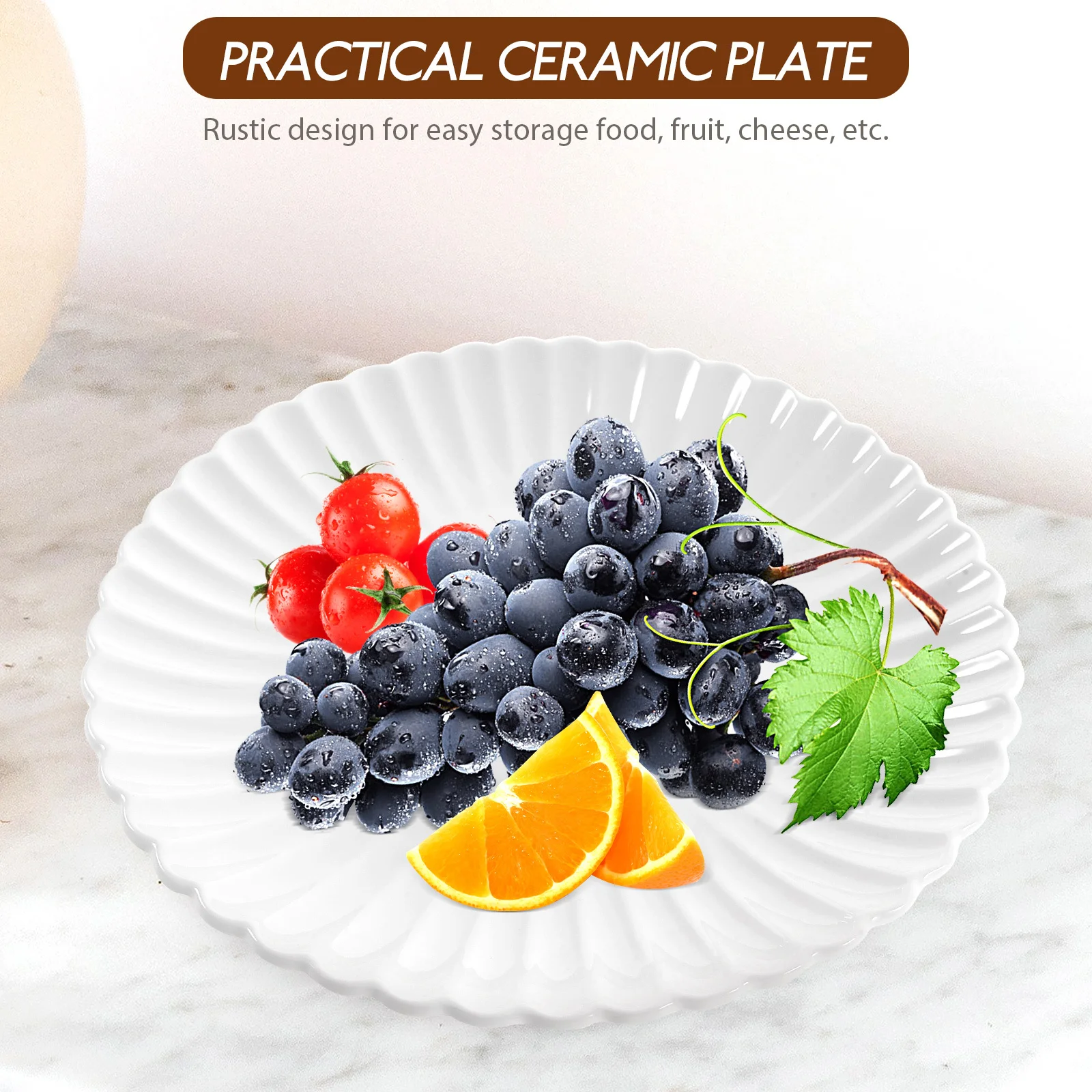 

Ceramic Chrysanthemum Dinner Plate Design Food Tray Dessert Snack Plate Kitchen Tableware Dessert Tray