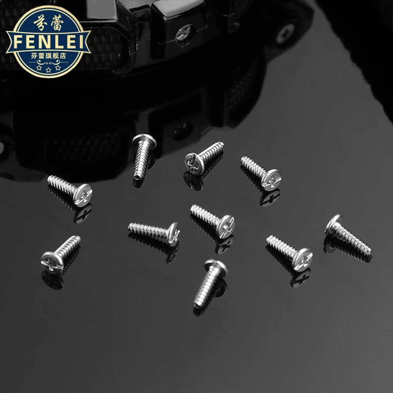 Para casio gd ga110 ga100/120/140 ga2100 6900 5600 caixa de relógio masculino capa traseira parafusos de aço inoxidável parafuso traseiro tampa inferior