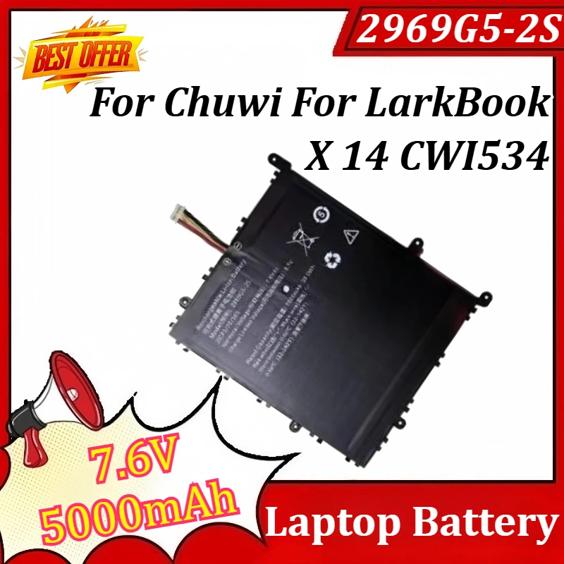 

New Battery 2969G5-2S 7.6V 5000mAh ‌Laptop Battery for Chuwi for LarkBook X 14 CWI534