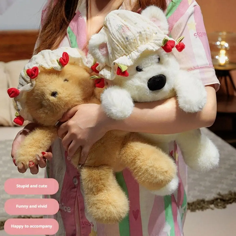 

Valentine's Day Rose Doll Kawaii Stuffed Plush Toy Doll held Cute Hand Dog Bear Anime Rose Handmade Rabbit Cartoon Plush To S7U9