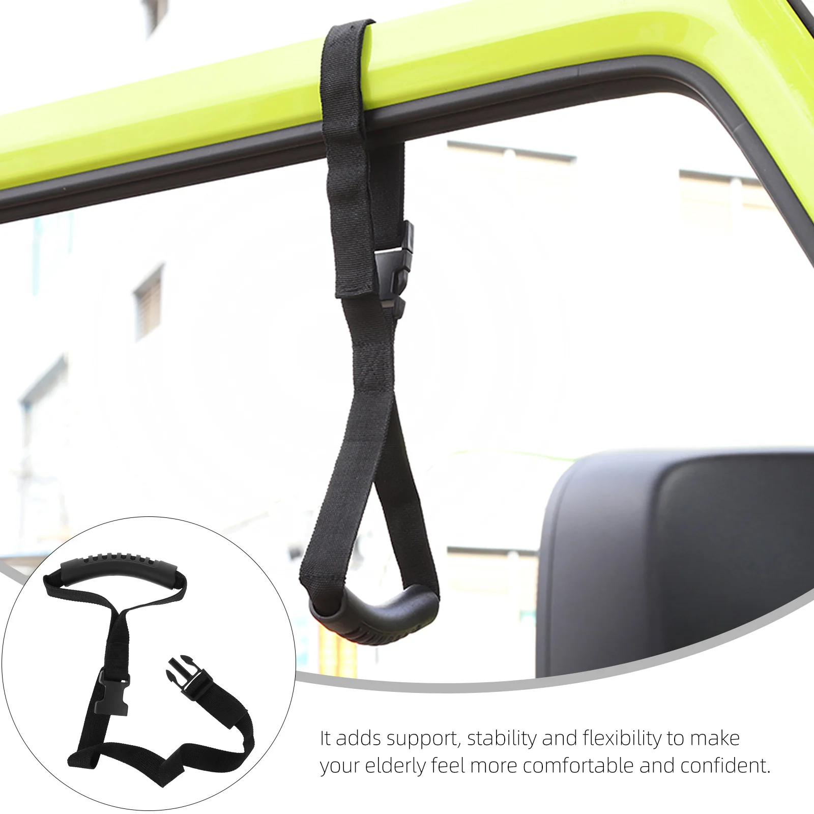 

Ergonomic Car H Non Slip Auto Support Entry Exit Vehicle Hook Aid Stability Flexibility Comfort Confidence