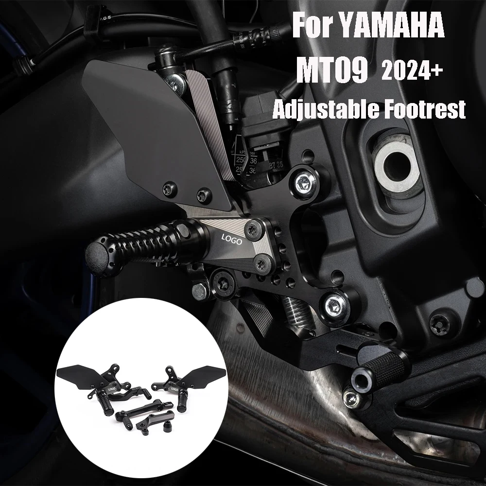 MT-09 Adjustable Footpegs Motorcycle For YAMAHA MT09 2024 2025 Adjustable Rearset Footrest Foot Rest adjustable rear set