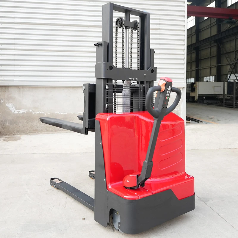 Hot-Selling Material Handling Equipment: Electric Pallet Stacker Crane, 1.5 Tons, 3.5m/5m Lifting Capacity.