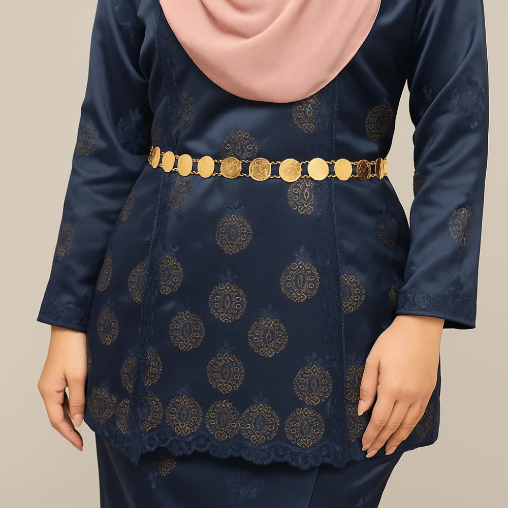 

Metal Ethnic Style Belt Silver Tassel Metal Coin Waist Chain Wrist Jewelry Thailand Dance Dress Belt Chains Party Decoration