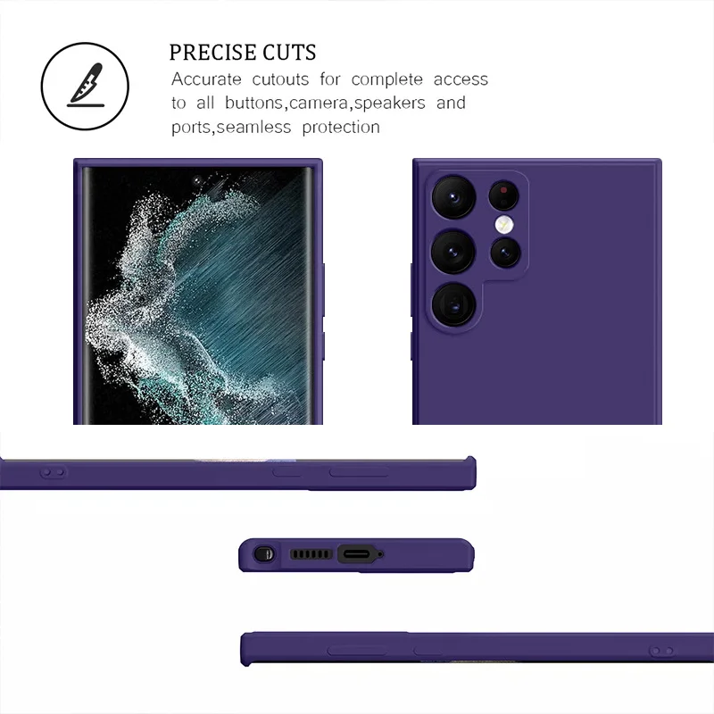 Weiche TPU-Handyhülle für Samsung Galaxy S26 S24 S23 S25 Ultra Edge S24 S25 FE A57 A56 A17 A55 A16 A18 5G Flüssigsilikonhülle – Detail 1