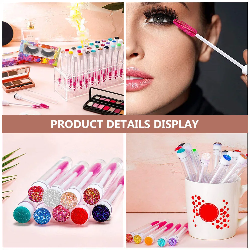 20 قطعة أنابيب فرشاة الرموش عصي الماسكارا أنابيب فارغة خفيفة الوزن مناسبة للسفر للمبتدئين الاستخدام اليومي يشكلون الفنانين #1