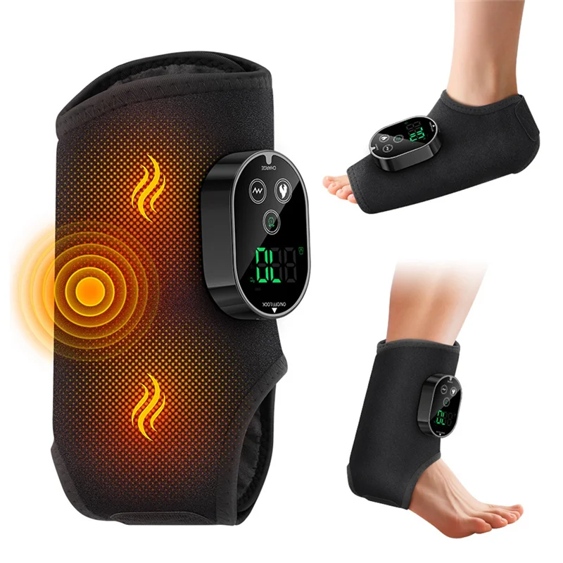 EMECE-Electric Ankle Protector Portable Foot And Ankle Massager Heat 3-Speed Set Up 5-Temperature Settings
