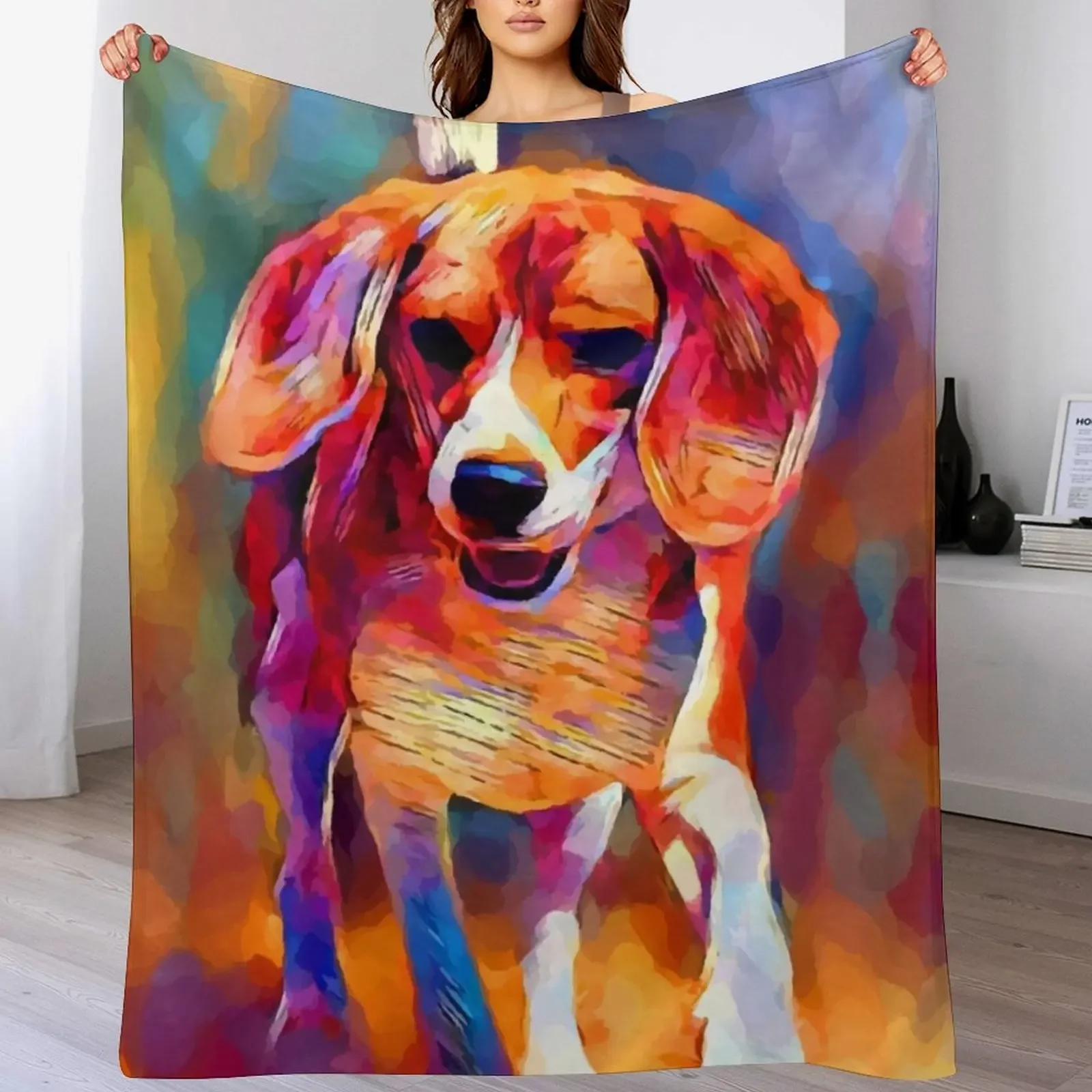 New Beagle 5 Throw Blanket Soft Sherpa Fleece Warm Blanket for Winter