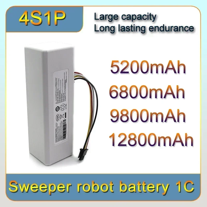 NEW 14.4V 12800mah P1904-4S1P-MM  1C STYTJ01ZHM  MVVO1 Robot Vacuum Mop Cleaner Accessories PartsReplacing battery G1