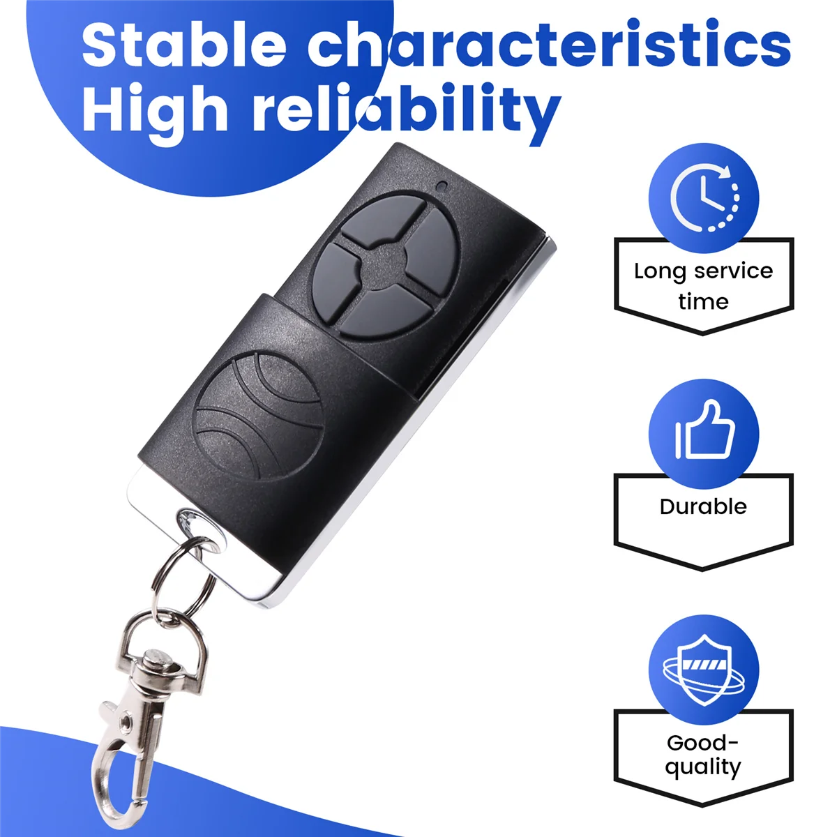 T88C 433Mhz 4-Key Garage Handheld Transmitter Door Opener Fit Wireless Universal Garage Door Remote Control Transmitter