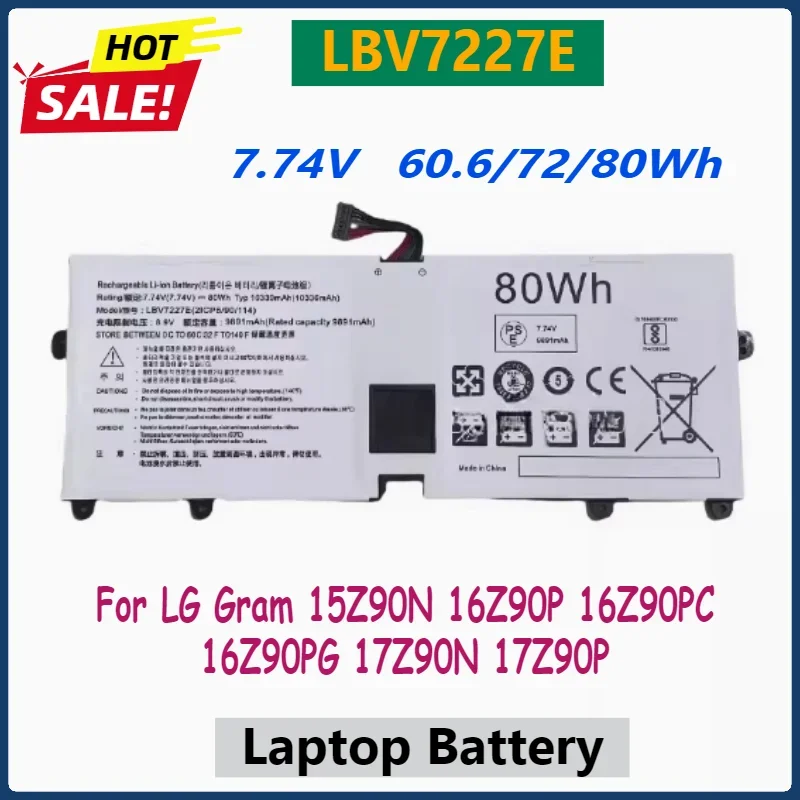 

7,74 В LBV7227E аккумулятор для ноутбука LG Gram 15Z90N 16Z90P 16Z90PC 16Z90PG 17Z90N 17Z90P Сменные аккумуляторы для ноутбука