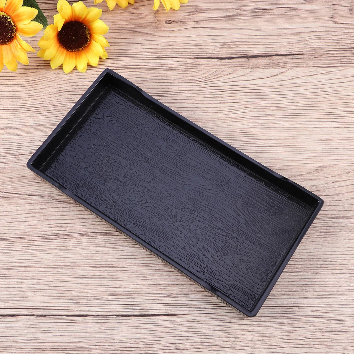 

Large Unbreakable Reptile Food Water Bowl Shallow Design For Turtle Feeding Pet Supplies Easy Clean Simulated Wood Grain Surface