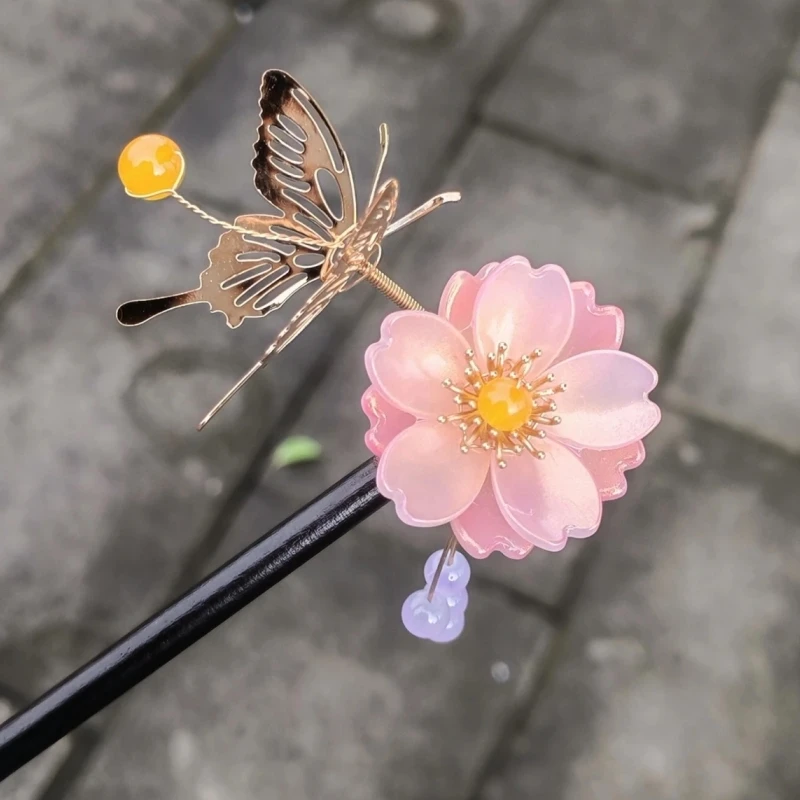 

Аниме Kamisama Kiss Momozono Nanami Pink Kanzashi шпилька для волос косплей ручной работы для кимоно Хэллоуин Рождество волосы вечерние палочки подарок