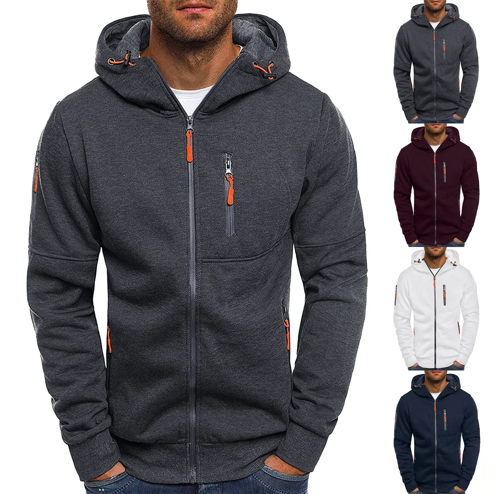 

2023 Brand Men's Hoodies Sweatshirts Jacquard Hoodie Fleece Men Hooded Sweatshirt Pullover For Male Hoody Man Sweatshirt Jackets