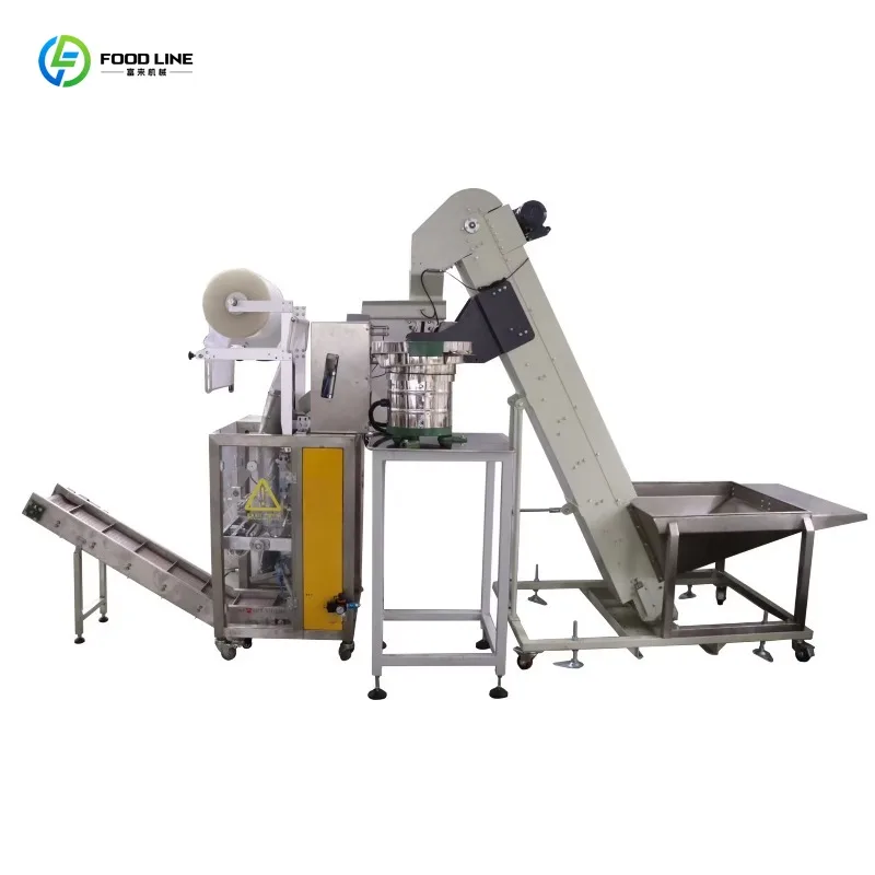 Automatic nail fastener weighing small bag packaging machine