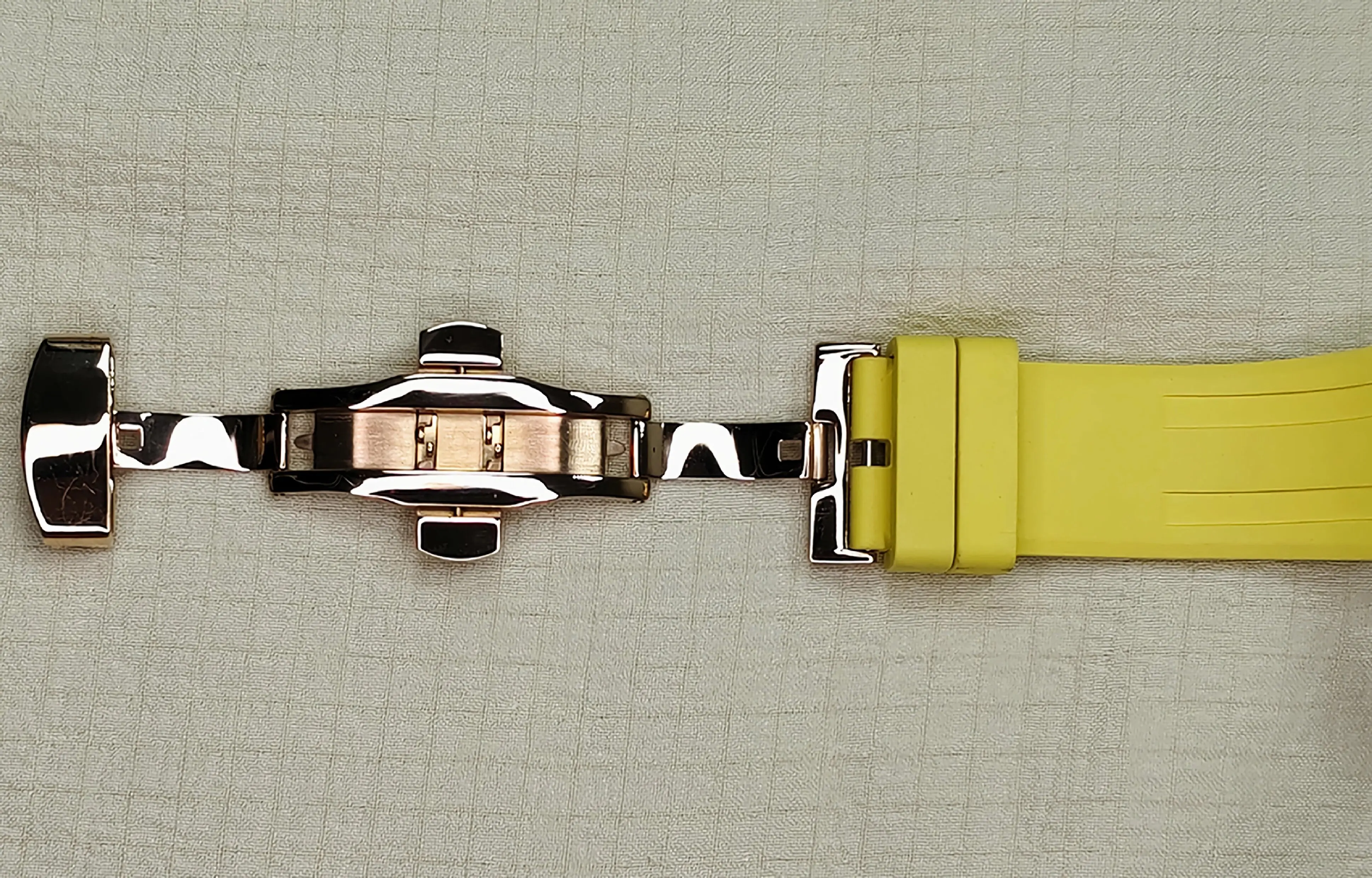 Casioak GA2100 GA2110 rRose gold custodia in acciaio inossidabile giallo fluorurubber stra Set di custodie integrate Mod kit cinturino in acciaio AP