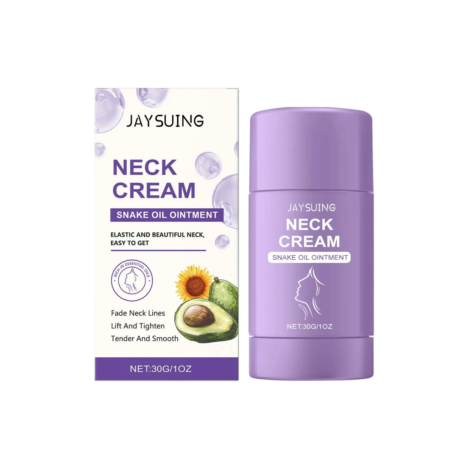 

Snake Oil Neck Cream - Anti-Aging Treatment for Wrinkles, Tightening & Elasticity (30g/1oz)"