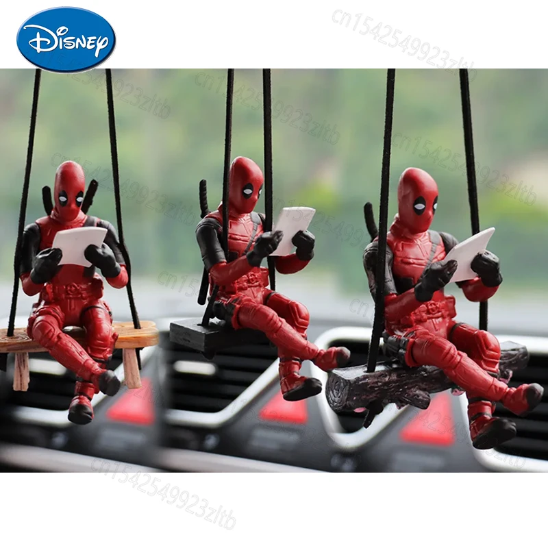 

Cute Cartoon Deadpool Car Decoration Creative Cars Center Console Car Interior Decoration Cars Hanging Accessories Ornament