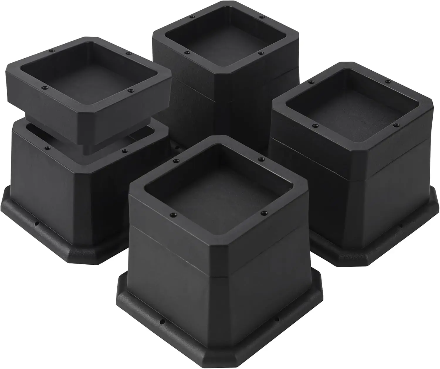 

Bed Risers 3 Inch or 2 Inch Heavy Duty Furniture Risers Adjustable Dorm Bed Lifts Risers Table Desks Legs Blocks 4 Pac