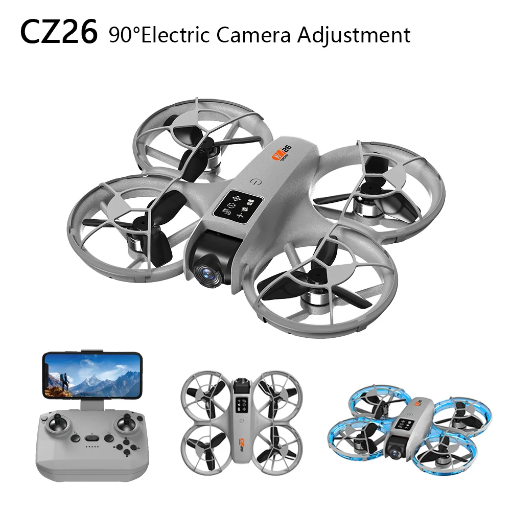 

Дрон CZ26 WIFI сигнал HD оптический поток двойная камера для предотвращения препятствий высота безголовый режим дистанционное управление игрушечный самолет
