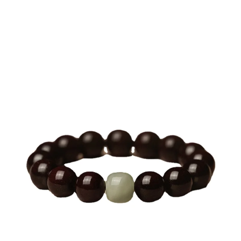 Pterocarpus Santalinus Bracelet Men's Jade Crafts Sandalwood Proton Beads Bracelet for Women