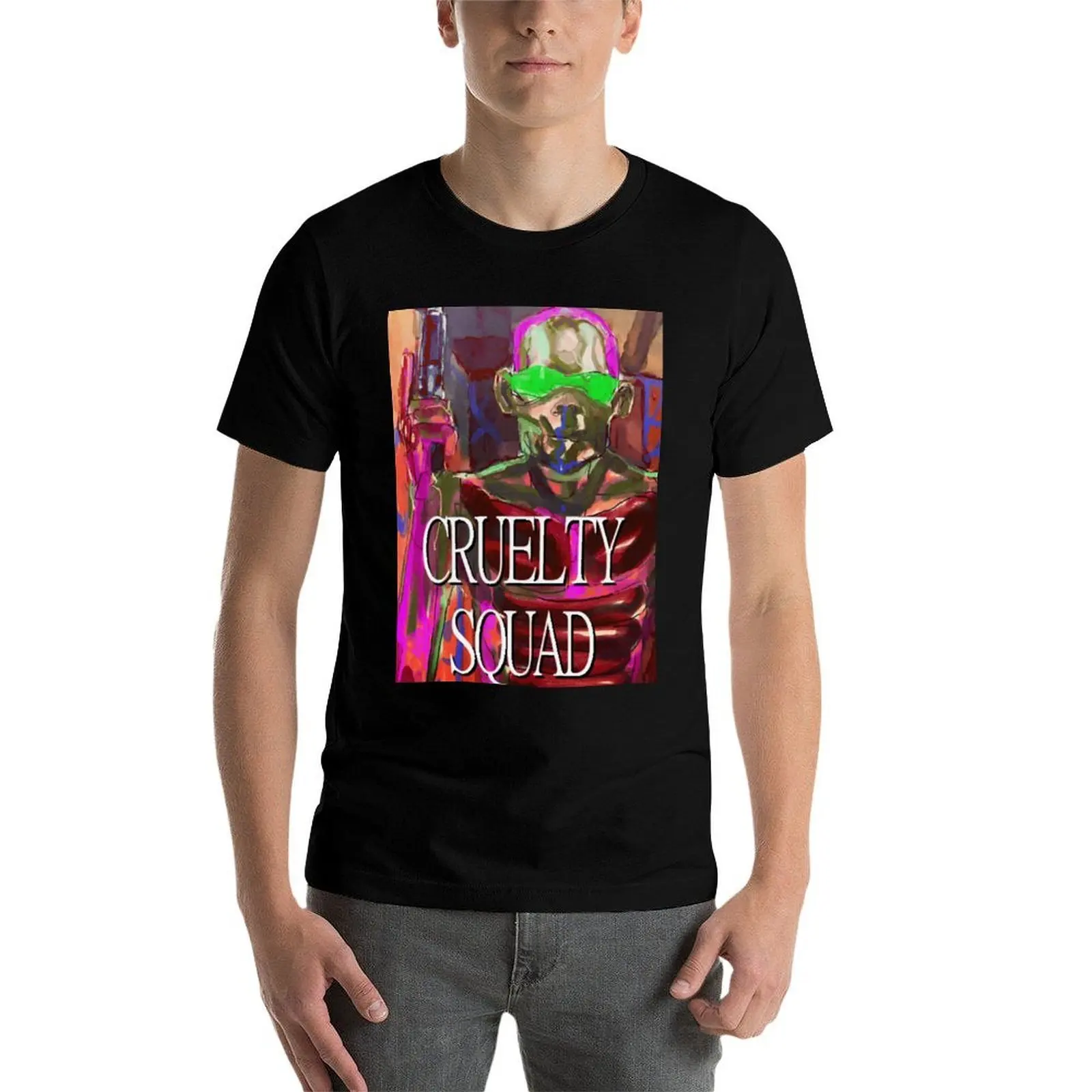 تي شيرت Squad Cruelty قمصان مضحكة تي شيرت رجالي قطن للرجال تي شيرت جرافيك مضحك g t للرجال #4