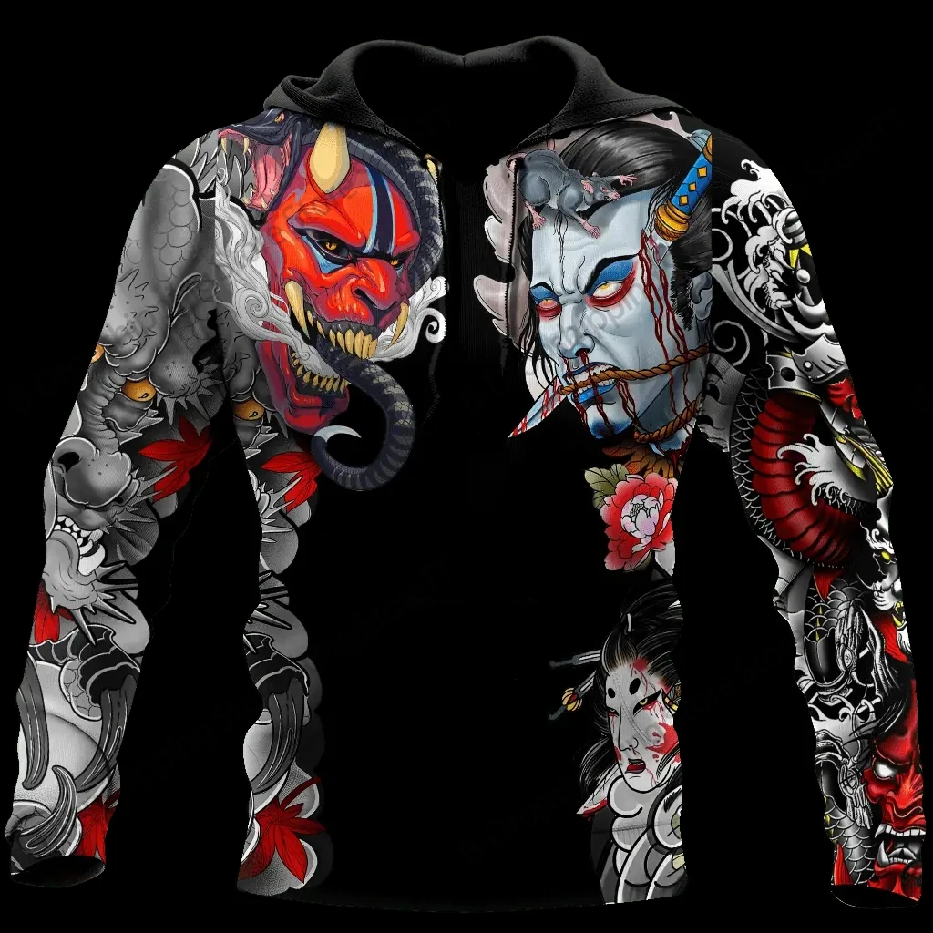 

Мужские толстовки с капюшоном в винтажном японском стиле с татуировкой и 3d принтом, мужская и женская модная толстовка с длинным рукавом, мужское пальто, мужская пот Moletom