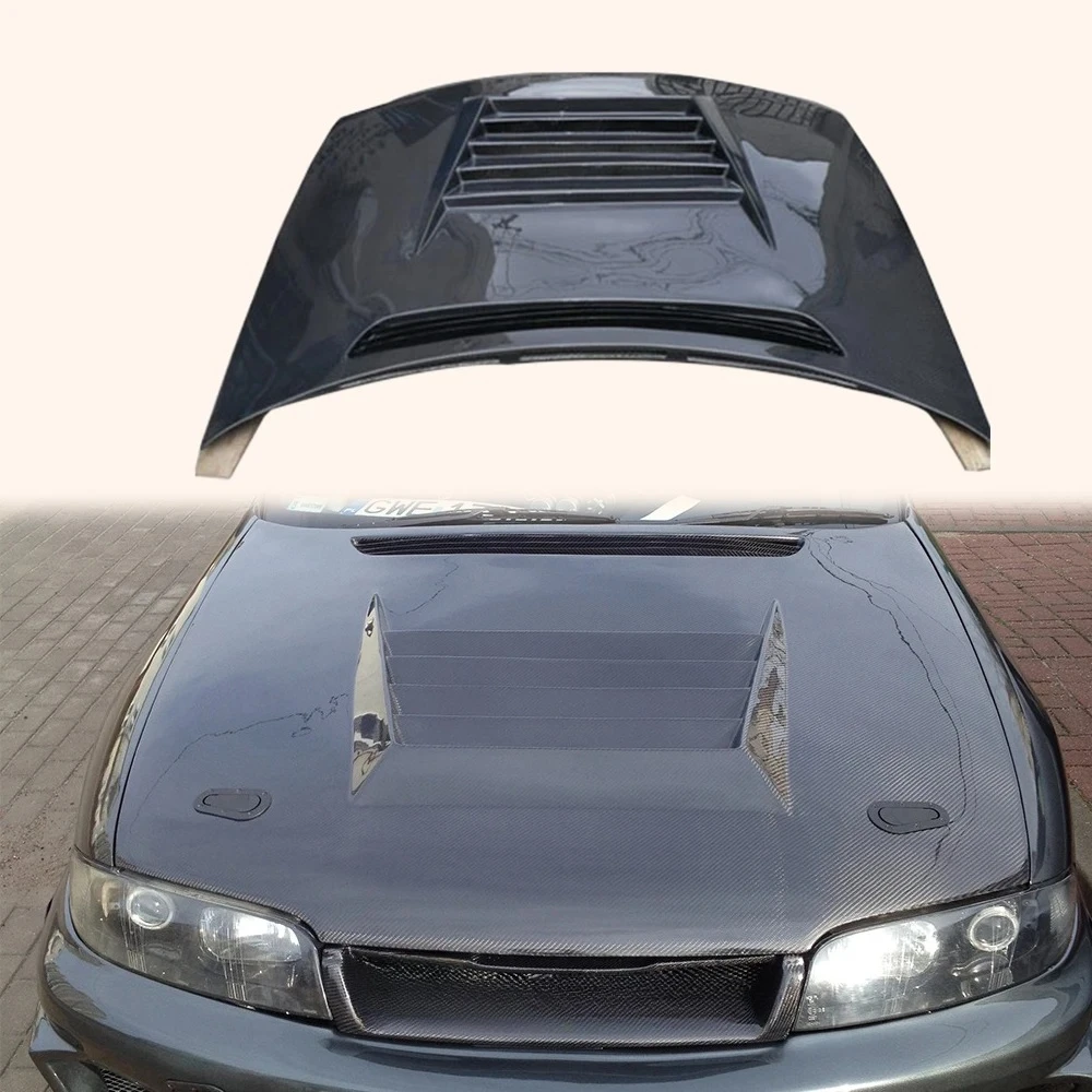 

For Nissan Skyline R33 GTS Spec 1 DM Style Carbon Fiber Front Bonnet Hood