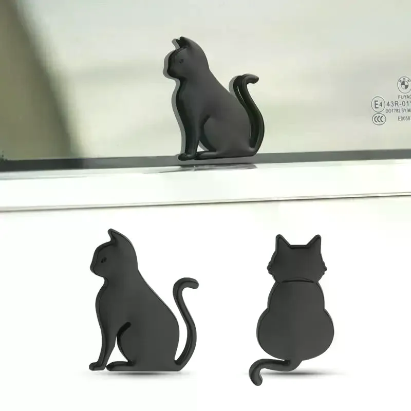 Cute 3D Metallic Cat Stickers, Personalized Cat Car Logos, Original Car Decorations, Car Exterior Decor Stickers