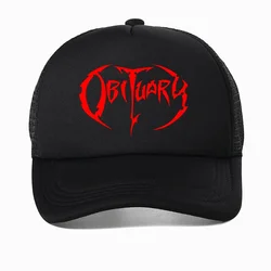 Heavy Metal Rock Music sombrero de béisbol para hombres y mujeres, gorra de béisbol de obituario, Hip Hop Death Metal Band, sombreros de obituario, gorras Snapback, Casquette