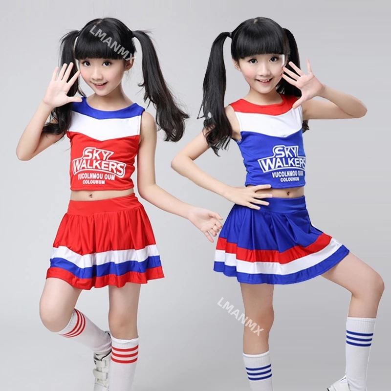 

Male and female cheerleading school sports competition uniforms, children's modern dance and street dance uniforms
