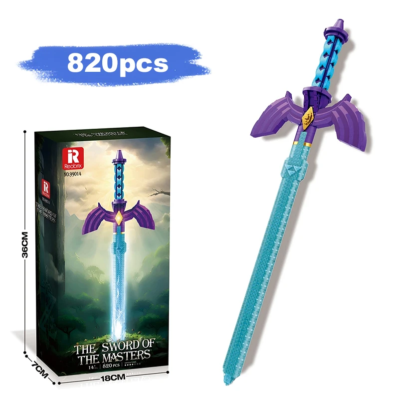 Creatief beroemd model Lightsaber 820 stuks bouwsteenmodel voor verzamelaars kinderen kerstcadeau